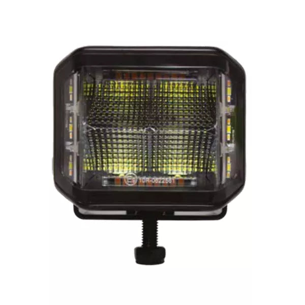 SIDE SHOOTER LED Work Light with R65 Strobe. 12-24V. 8400 Lumens. PN:WL86