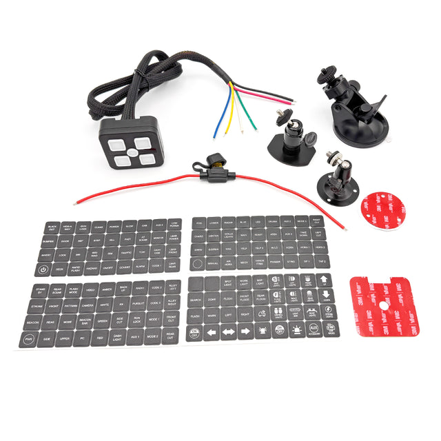 12V/24VDC Multi Purpose 4 Way Switch Panel