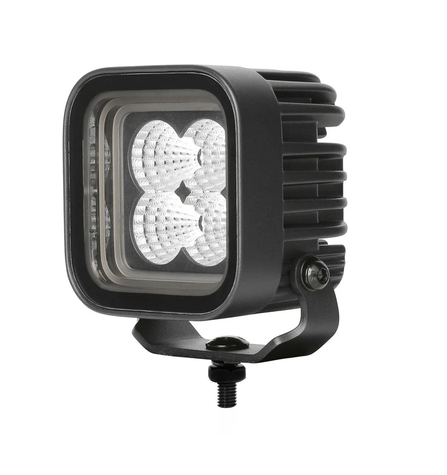 3D LED Amber Red DRL, Powerful work lamp 12v-24v CUBE