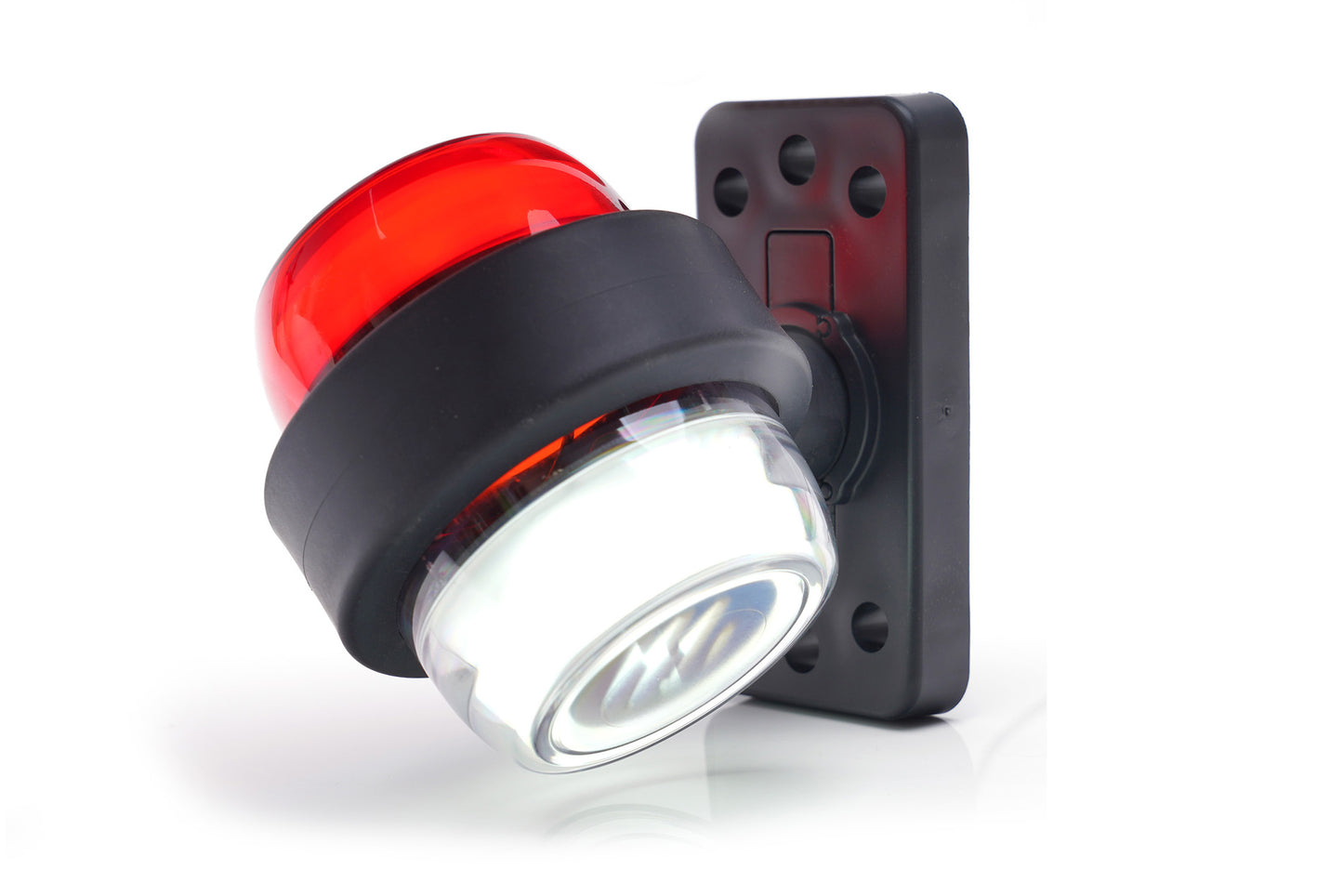 WAS Outline Marker Red/White ROTATING BASE 12v/24v W74.2.2045
