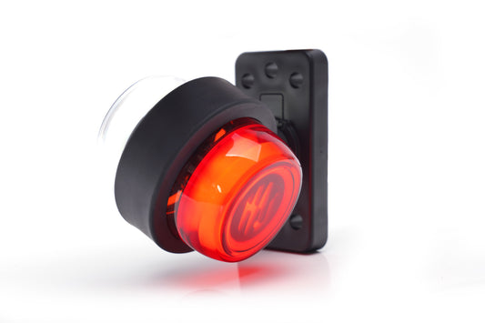 WAS Outline Marker Red/White ROTATING BASE 12v/24v W74.2.2045