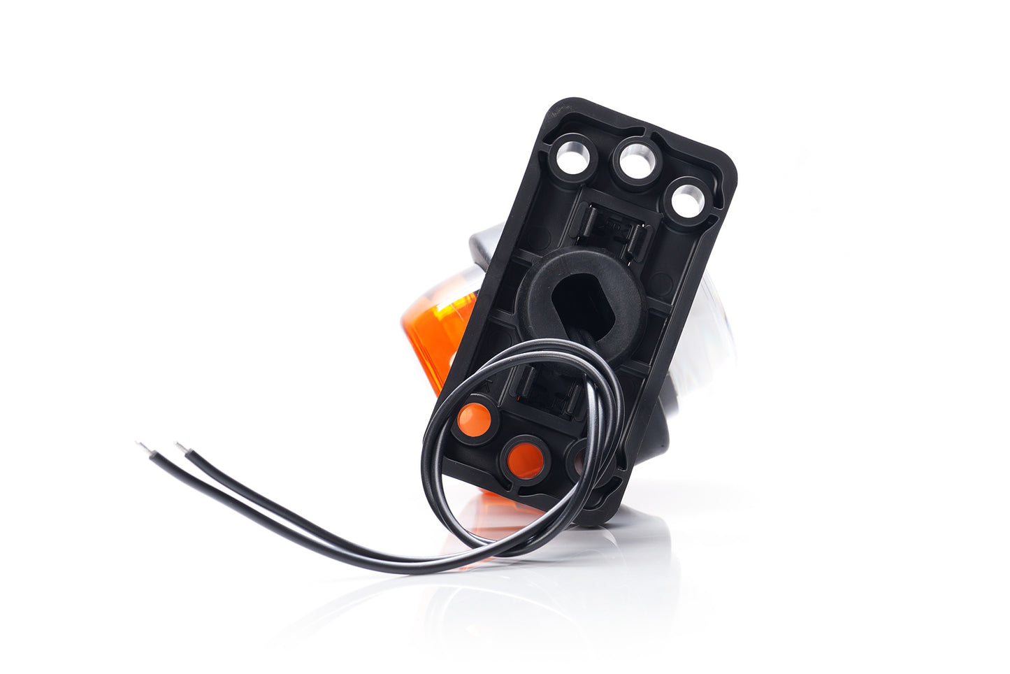 WAS Outline Marker ROTATING BASE Amber/White 12v/24v W74.2A2259 NO LOGO
