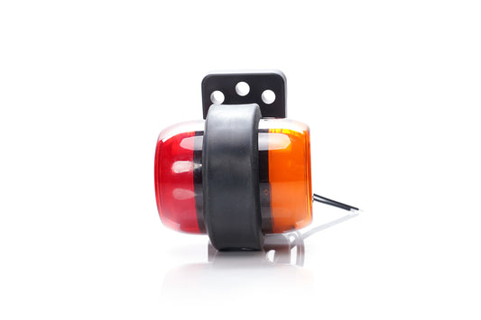 WAS Outline Marker ROTATING BASE Amber/Red 12v/24v W74.2A2260 NO LOGO
