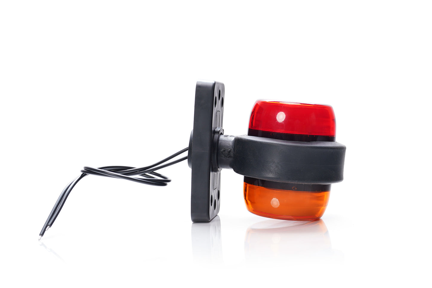 WAS Outline Marker ROTATING BASE Amber/Red 12v/24v W74.2A2260 NO LOGO