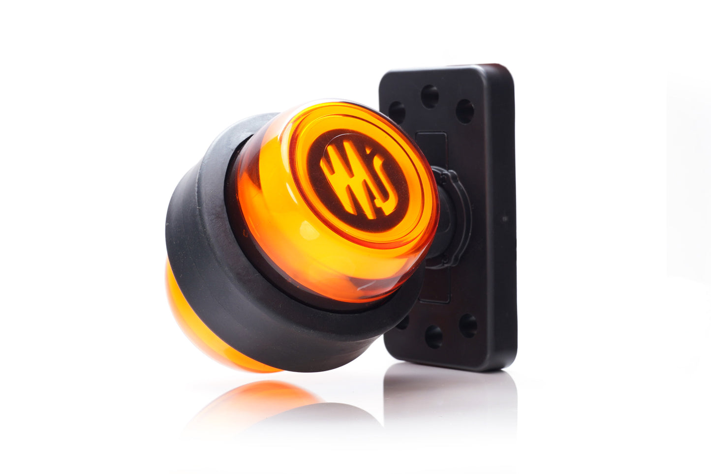 WAS Outline Marker ROTATING BASE Amber/Amber 12v/24v W74.2A2261 NO LOGO