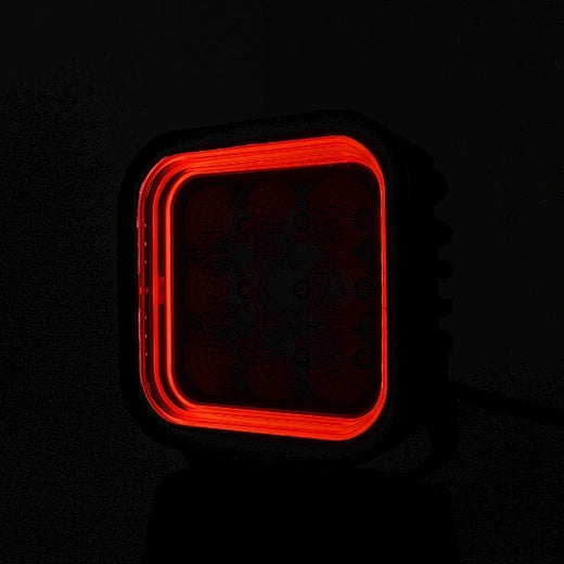 64W LED Halogen White, Diffused light with yellow and red DRL light 12V-24V Art. No.: HAL556