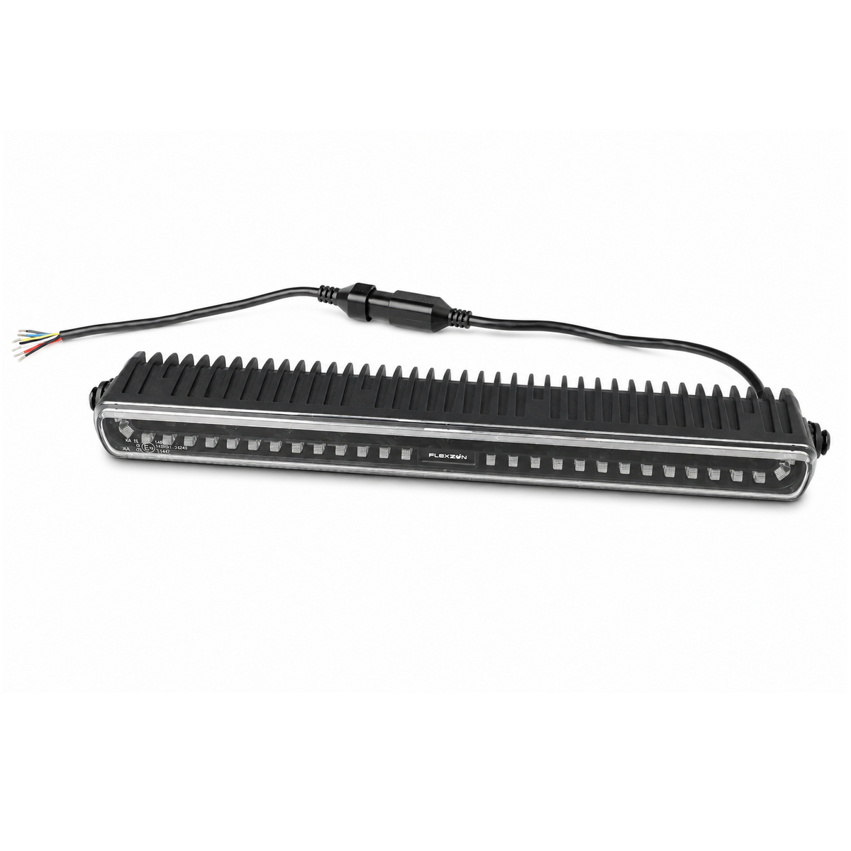 LED Bar Flexzon SHARK-LITE BOOST 47 cm, 125W, 11000 lm, white/orange DRL, emergency flash light with 4 modes