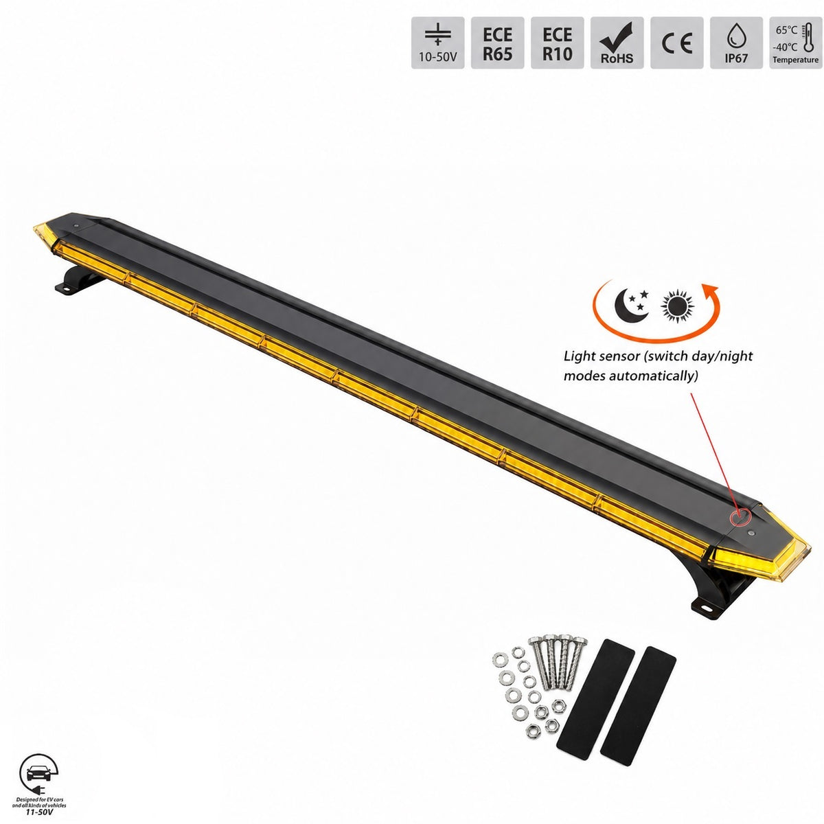 Ultra Slim Beacon Bar 12v 24v Auto dim sensor. 2 options 1200mm / 1370mm