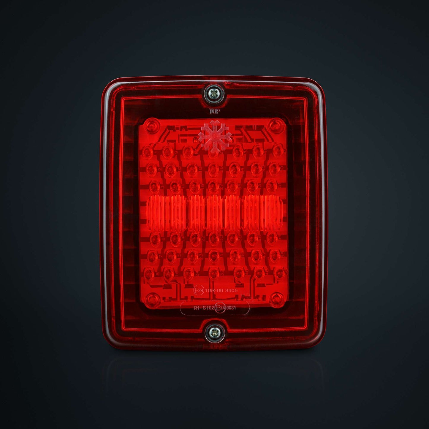 IZE LED FOG LIGHT REAR RED LENS SQUARE 24V | IP66  SKU: 800114