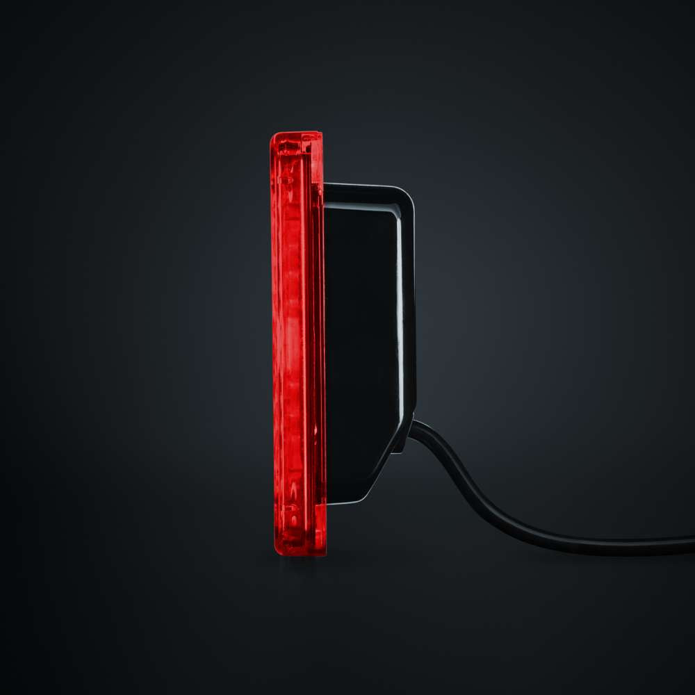 IZE LED TAIL LIGHT RED LENS SQUARE 24V | IP66  SKU: 800109