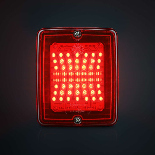 IZE LED FOG LIGHT REAR RED LENS SQUARE 24V | IP66  SKU: 800114