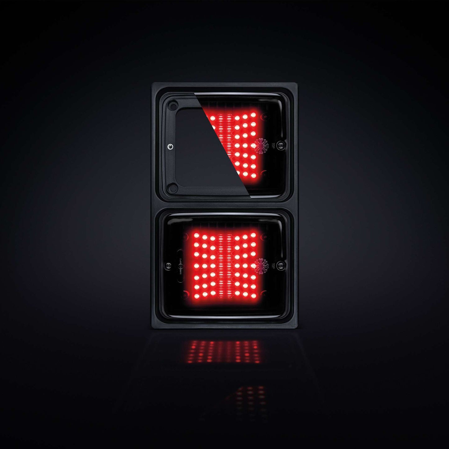 IZE LED FRAME DOUBLE.Fits: IZE LED / FOR9T series square tail lights  SKU: 800636