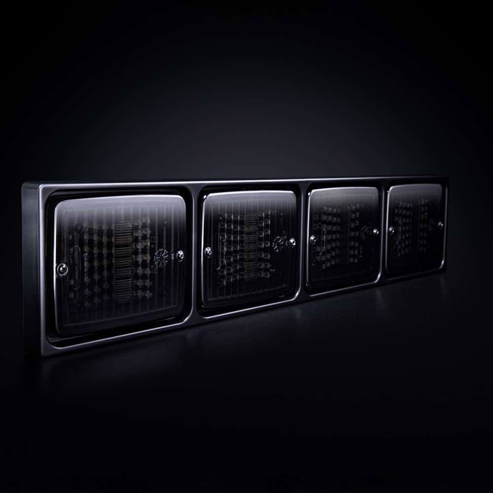 IZE LED FRAME 4XSQUARE Fits: IZE LED / FOR9T series square tail lights  SKU: 800639