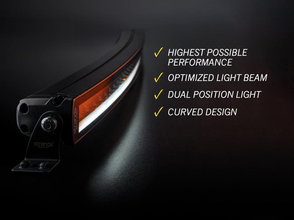 Strands SIBERIA SINGLE ROW CURVED LED BAR 42"
