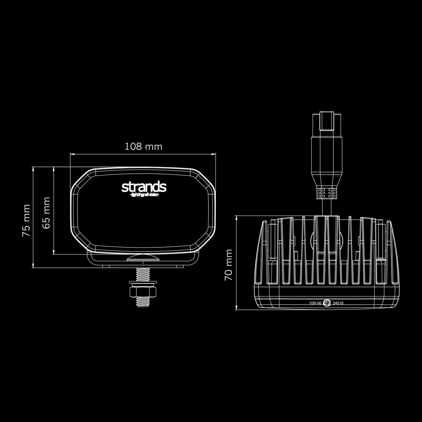 FOR9T LIGHT POD DRIVING LIGHT 4" White / Amber Pos. | Optimized Beam