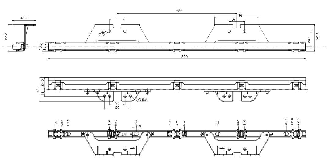 WAS Decorative LED Strip 500mm 3 Colours