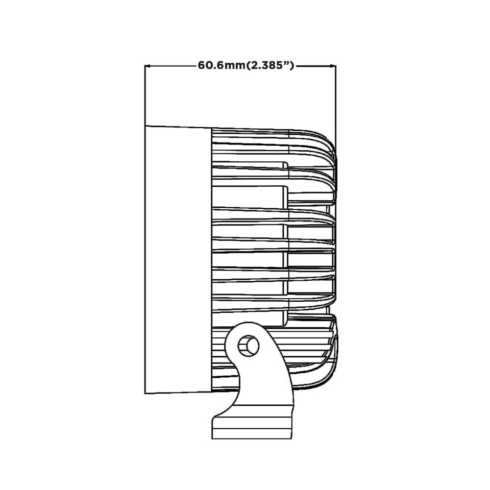 Cube Work Lamp with Futuristic ‘Tunnel Effect’- Part No.: 1001-1510
