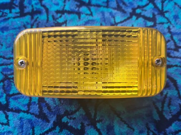 Halogen Talmu front daytime running lights DRL yellow glass