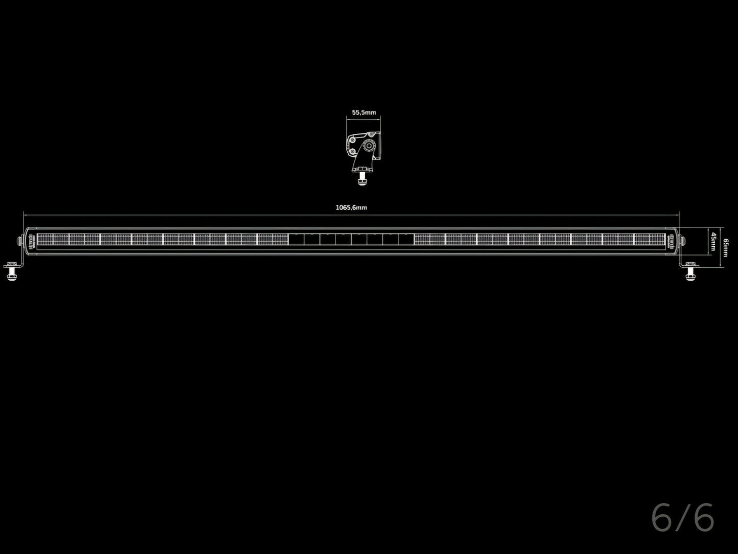 Strands SIBERIA XP. SINGLE ROW LED BAR 42"