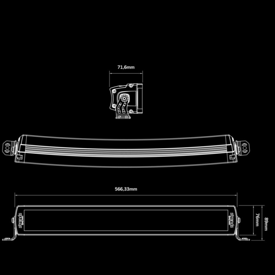Strands SIBERIA DOUBLE ROW CURVED LED BAR 42"