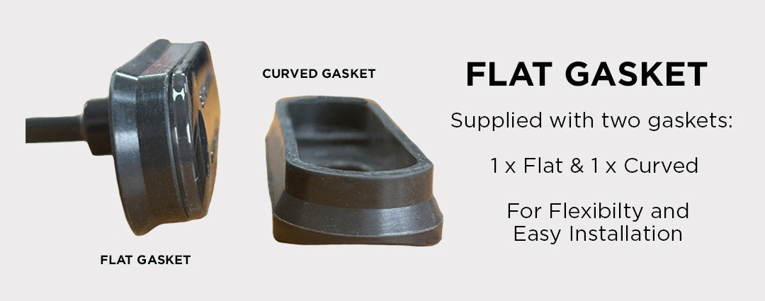 AMBER Smoked Flush Fit Marker Lamp with Light Guide Technology – Part No.: 1001-6000-A – 0.5m Cable