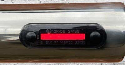 RED Smoked Flush Fit Marker Lamp with Light Guide Technology – Part No.: 1001-6000-R – 0.5m Cable (Copy)