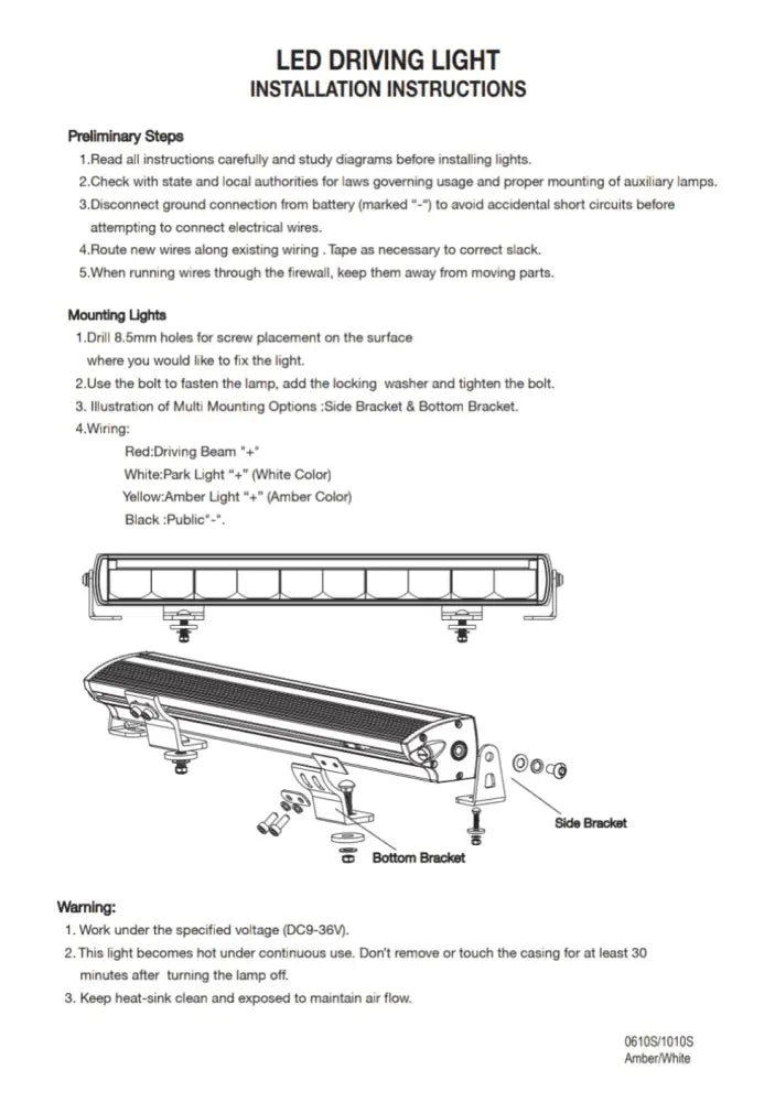 HGV Auto. ATOM. 14’’ Light Bar. DUAL Colour DRL. 8500 Lumen Light Bar