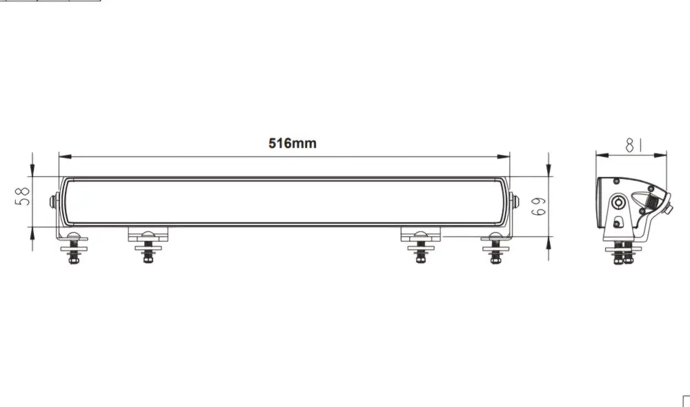 HGV Auto. ATOM D. 22’’ Light Bar. Dual Colour DRL. 14,000 Lumen Light Bar