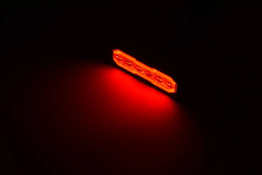 HGV Auto. CAT’S EYE HALO. SMOKE LENS. Amber Red White Halo with Amber Strobe.