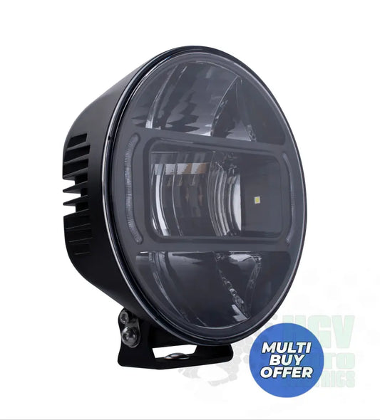 HGV Auto. COMMET. Driving Lamp. Appears Black. White Amber DRL. 14,000 Lumen Driving Light