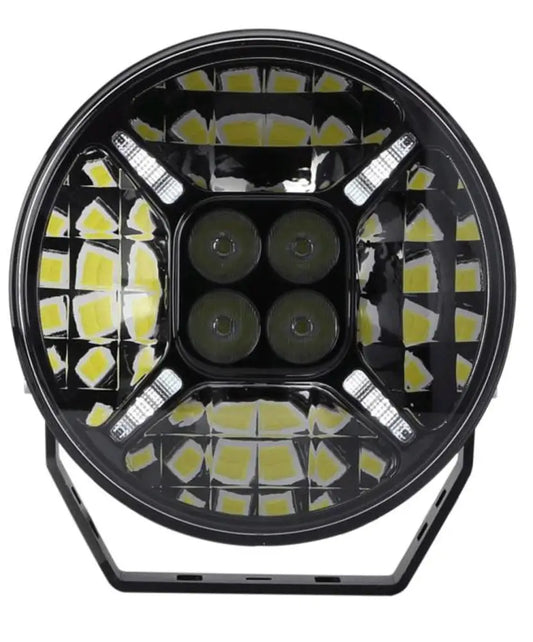 HGV Auto. CROSS HAIR NINE. 9’’ Round Full LED Spot Lamp Amber/White DRL 12,000lumen Driving Light