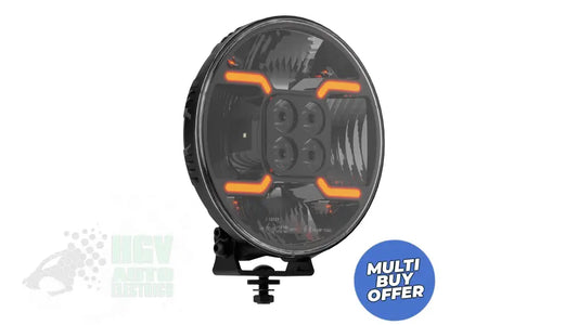 HGV Auto. CROSSFIRE. 9’’ Round LED Driving Lamp. 14500 Lumens. DYNAMIC POWER UP FUNCTION Driving Light
