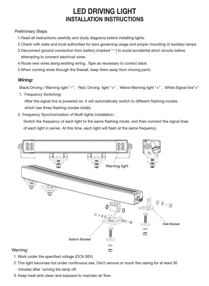 HGV Auto. GRAFTER. 20’’ Slim Lightbar with Amber Strobe 11,000 Lumen Lightbars