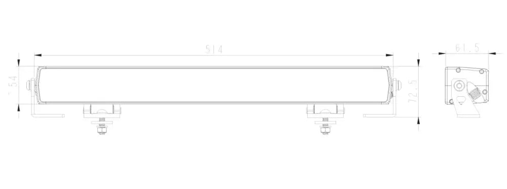 HGV Auto. NEO 2.0. Light Bar 22’’ Amber/White DRL 14,000 Lumen Light Bar