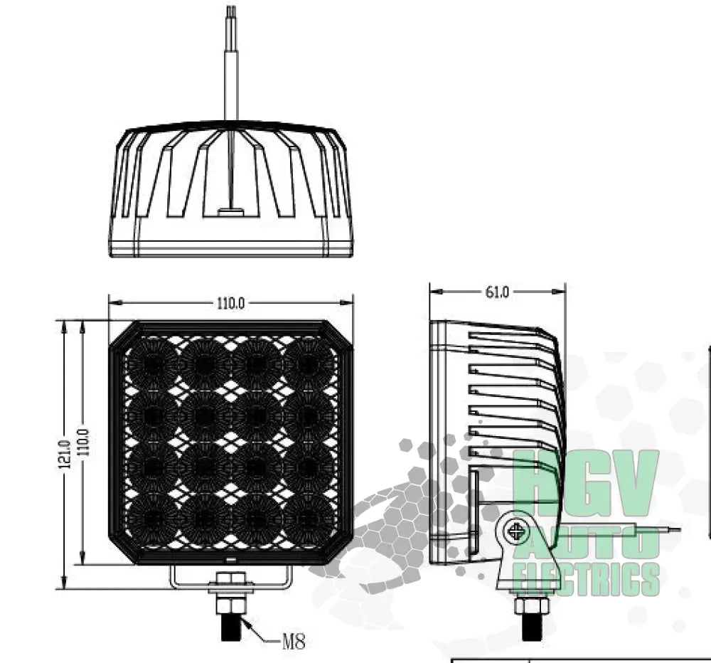 HGV Auto PREMIUM FLOOD LAMP HGV110HPFL - Work Lights