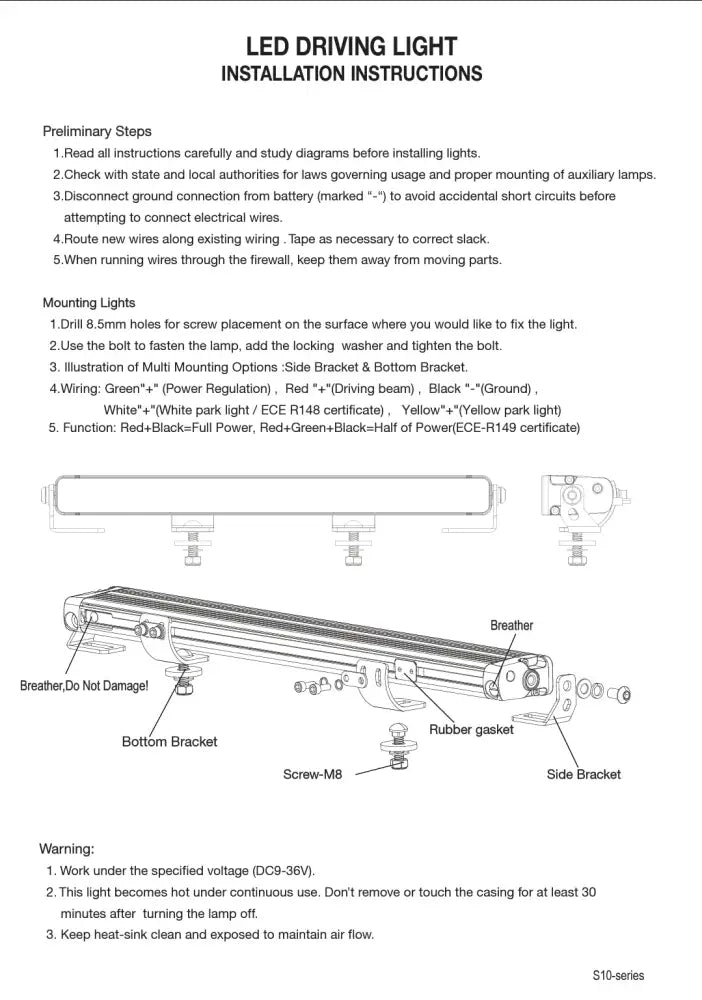 HGV Auto. SABRE 30. Single Row Slim Light Bar 30’’. Dual DRL. 14,600 Lumen Light Bar