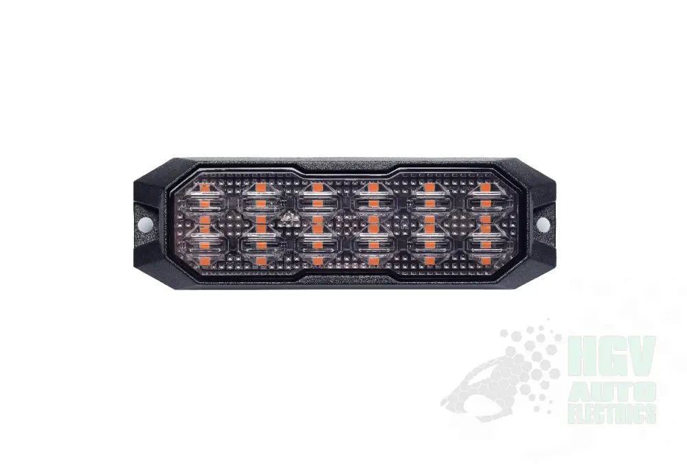 HGV Auto. SHADOW RANGE. Amber Strobe Smoke Lens. Double Row. Strobe