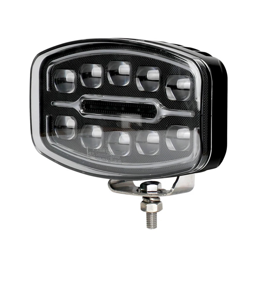 9" Oval Dynamic White Amber DRL 10v-30v