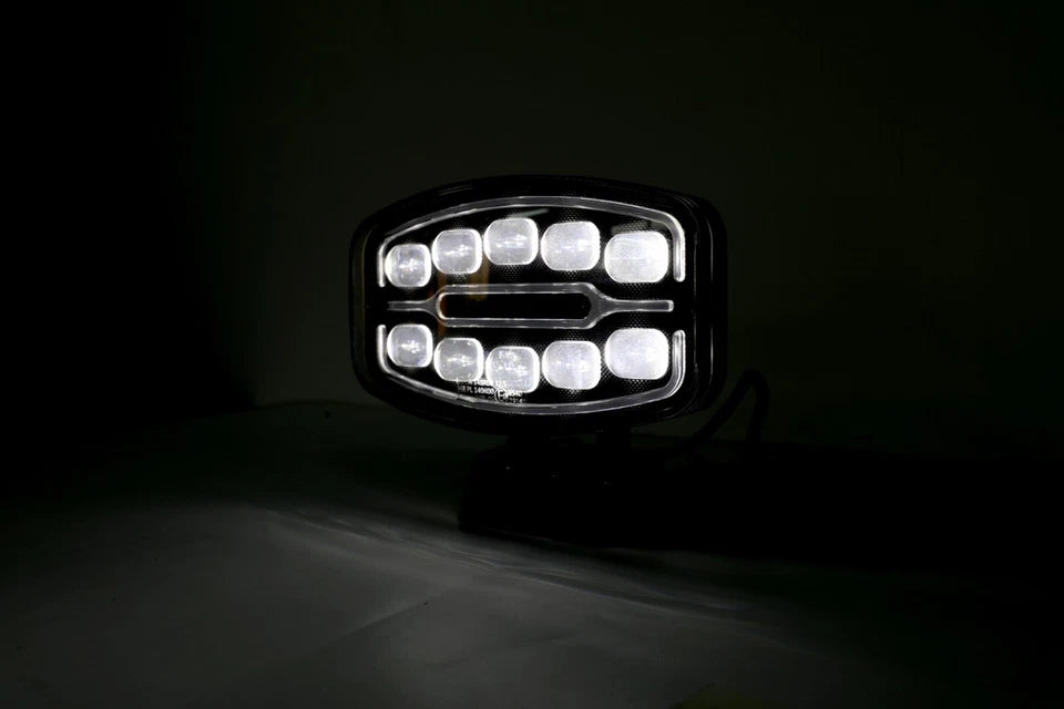 9" Oval Dynamic White Amber DRL 10v-30v