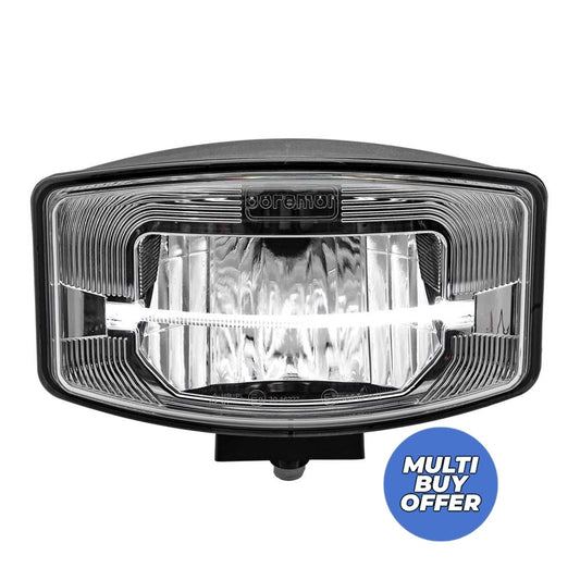 FULL LED DRIVING LAMP WITH LIGHT-BAR – (BRILLIANT SILVER) – PART NO.:1001-1685