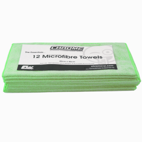 CHROME Microfibre Towels 12 Pack