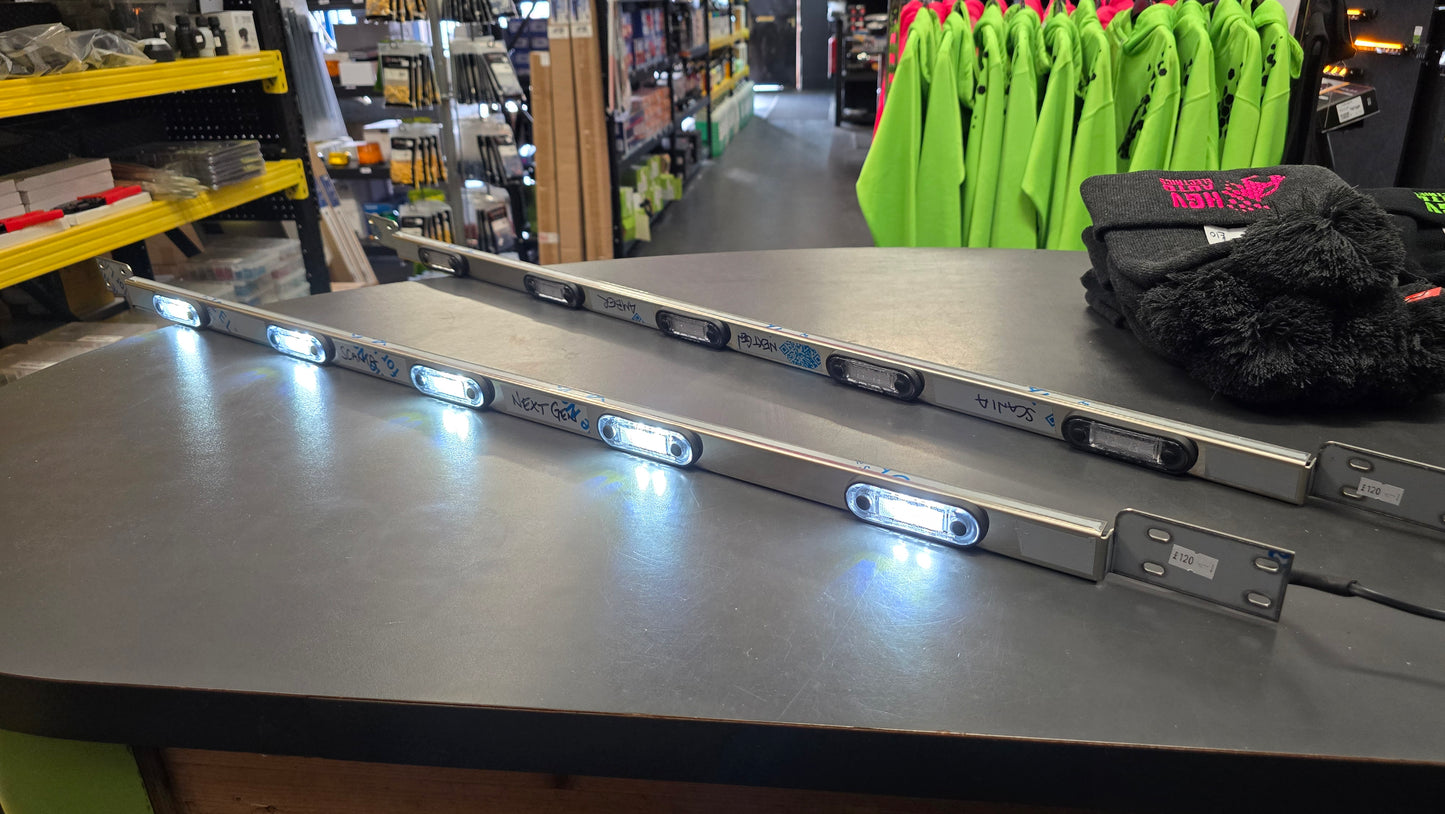 Scania Next Gen Lower Grill Strip 5 LED Stainless