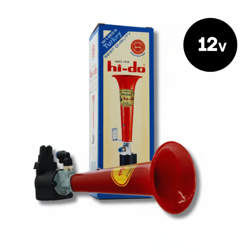 HI-DO 12v Original Turkish Wolf Whistle Air Blast Horn Universal Loud Truck CAB