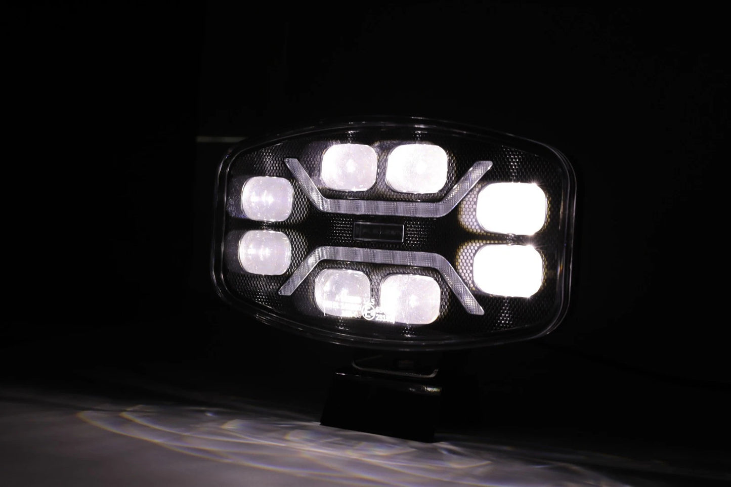 LED Halogen Headlight DRL white/yellow high beam light - Smoked - 12-24V