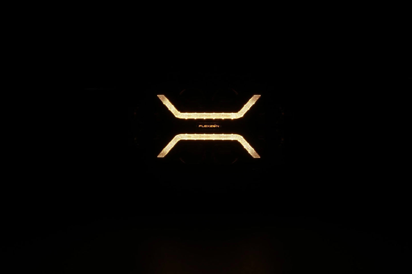 LED Halogen Headlight DRL white/yellow high beam light - Smoked - 12-24V