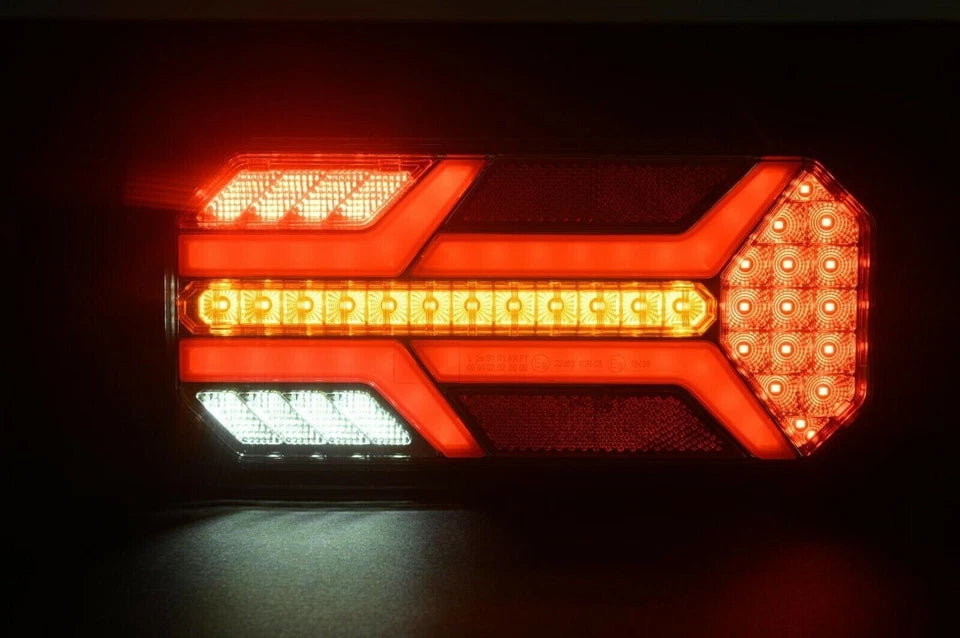 Neon LED Trailer rear lamp cluster (PAIR)