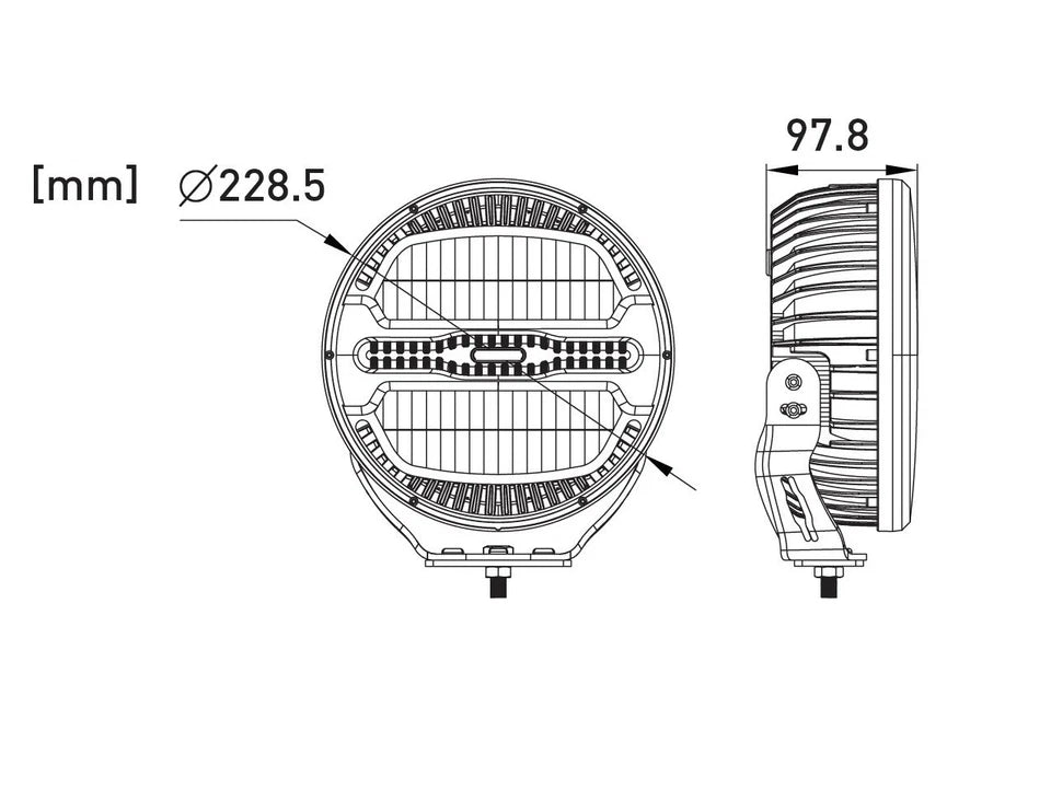 Shark 9" Round with Strobe function