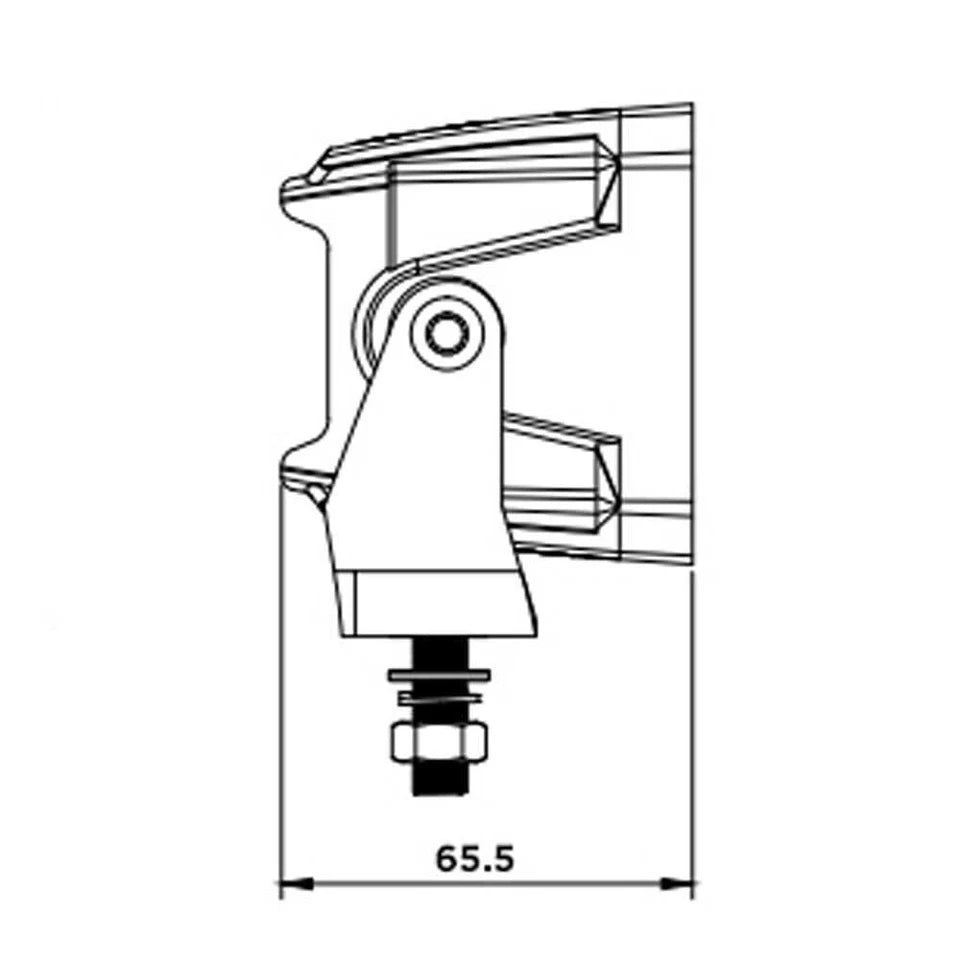 3D CUBE DESIGN COMPACT WORK LAMP RED / AMBER DRL