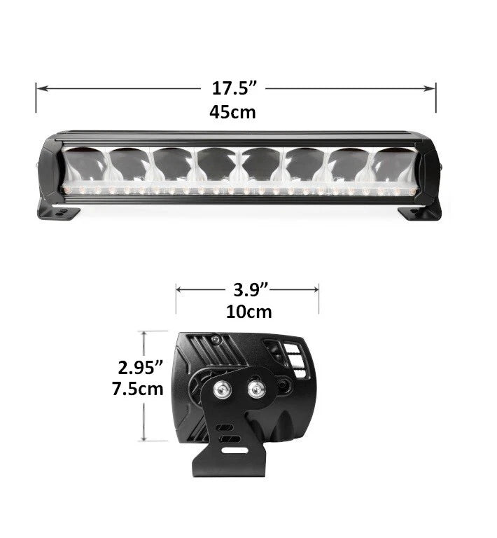 17" Led Light Bar Position Emergency Warning Hazard Flash Strobe Beacon Amber