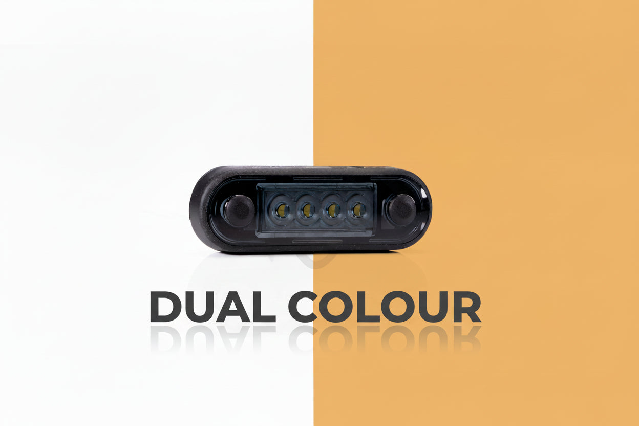 4 LED DUAL COLOUR Marker Smoke lens/Clear lens